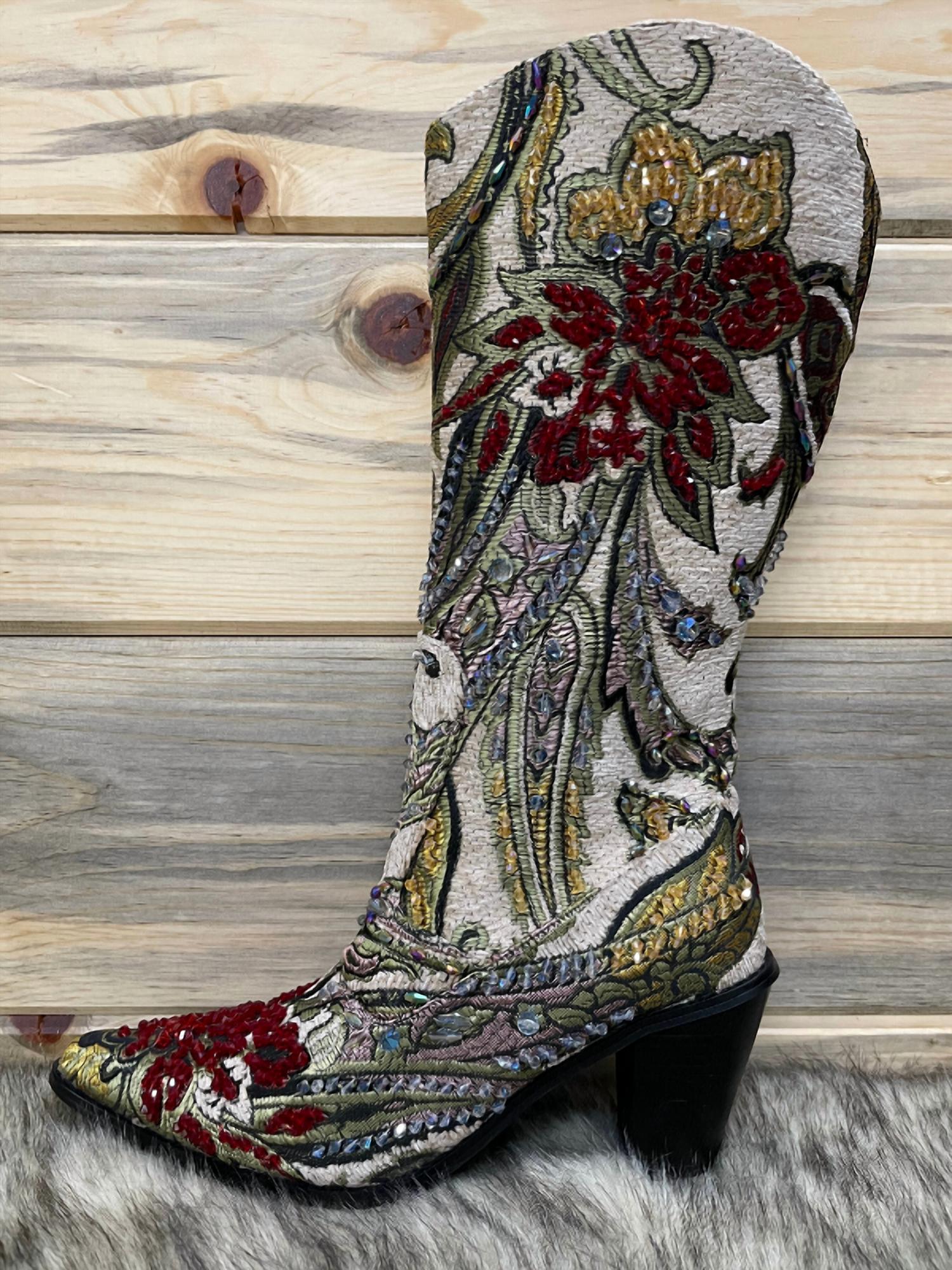 Helen'S Heart - Crystal Embellished Boot