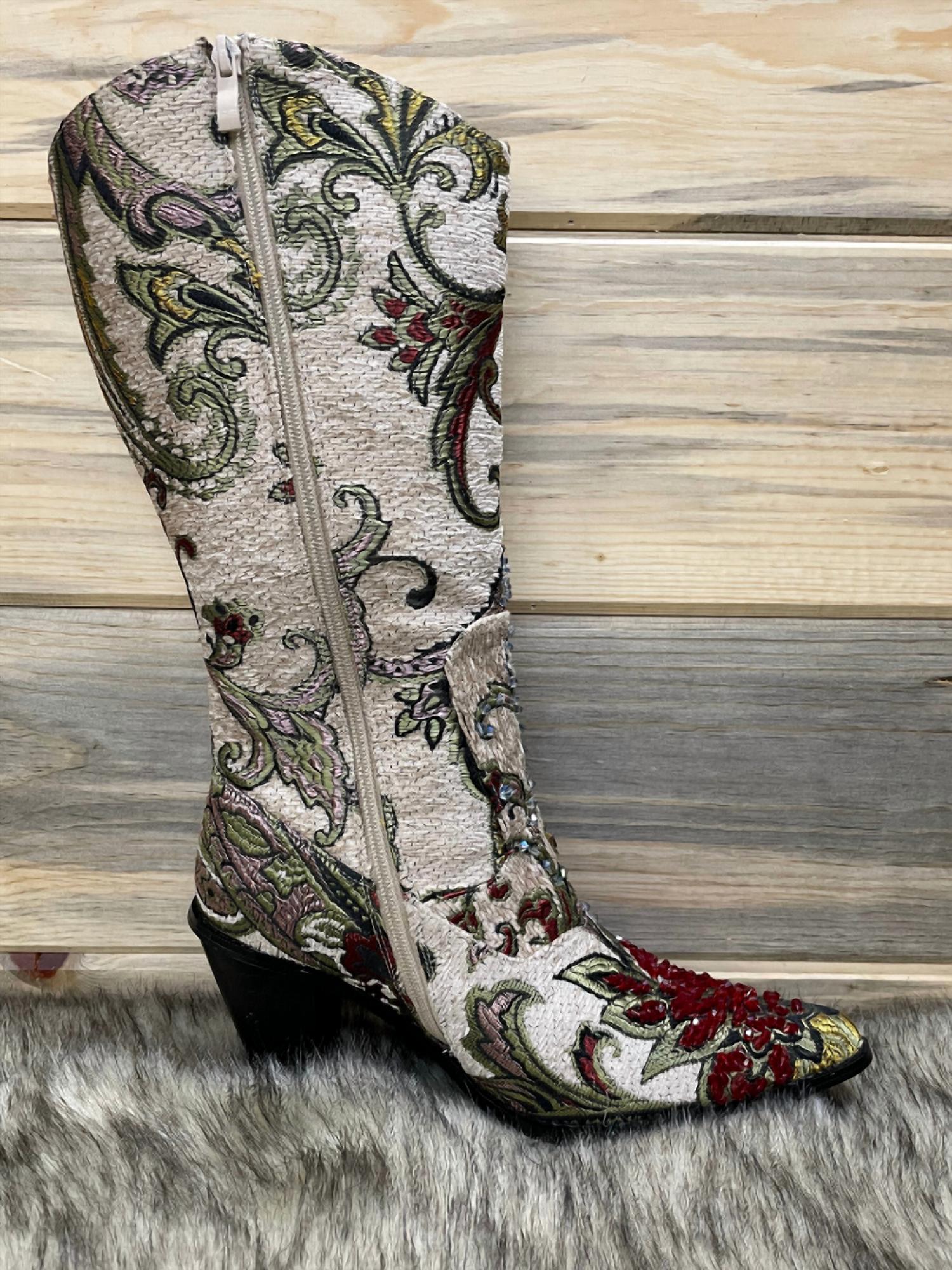 Helen'S Heart - Crystal Embellished Boot