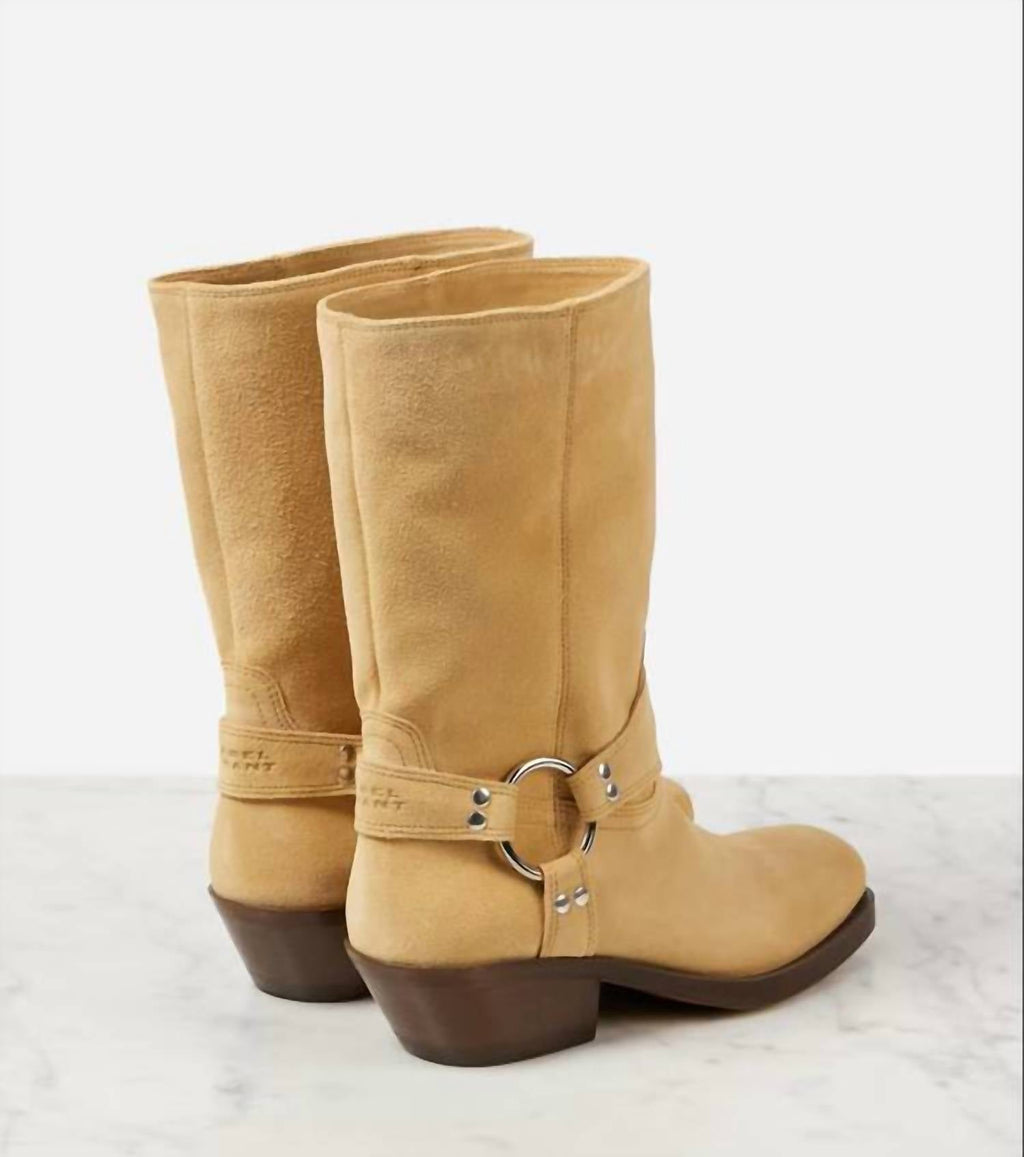 Isabel Marant - Pre-loved Women Antya Suede Biker Boots – Charmmory